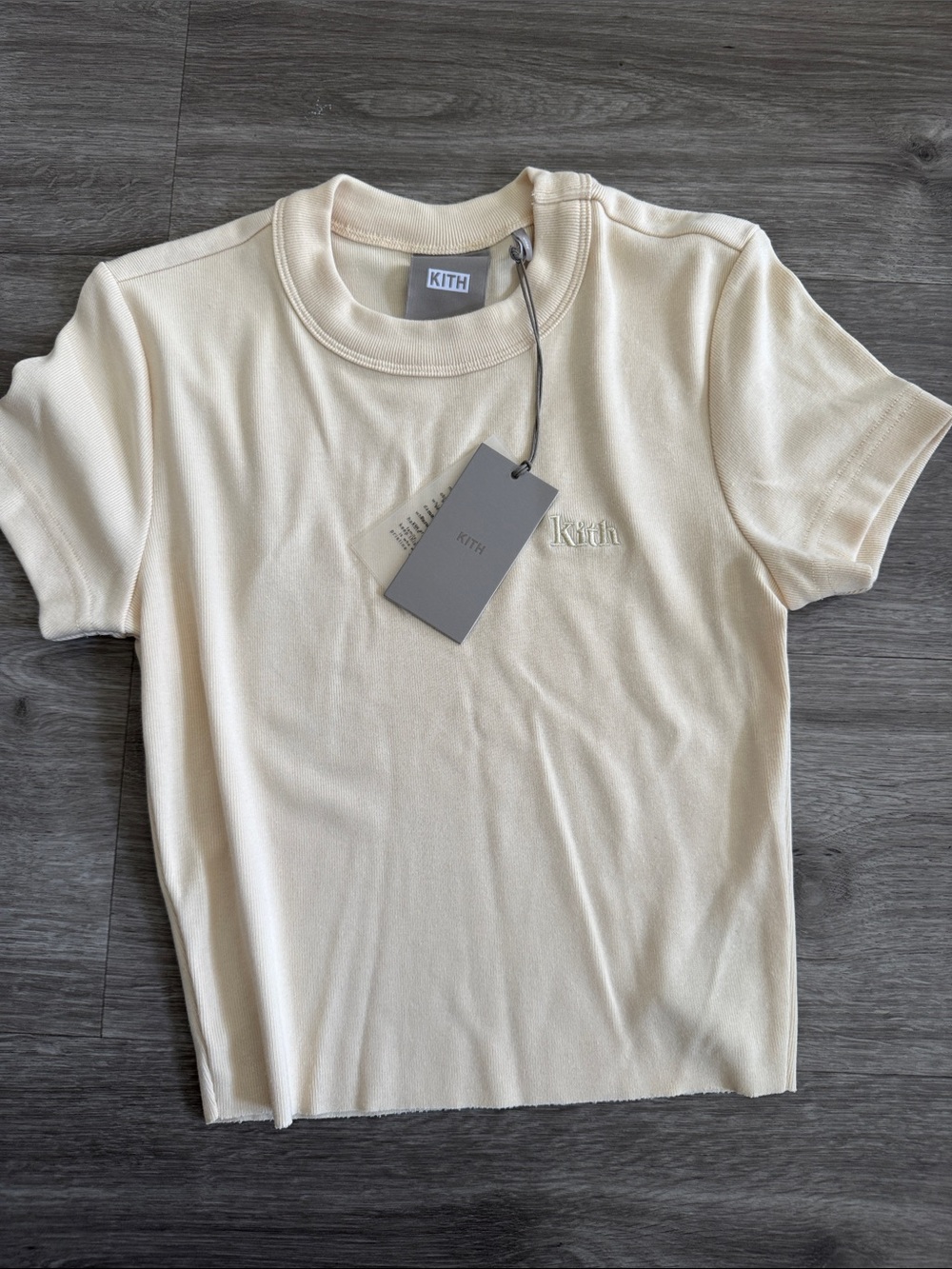 Kith Yellow Short Sleeve Embroidered Tee